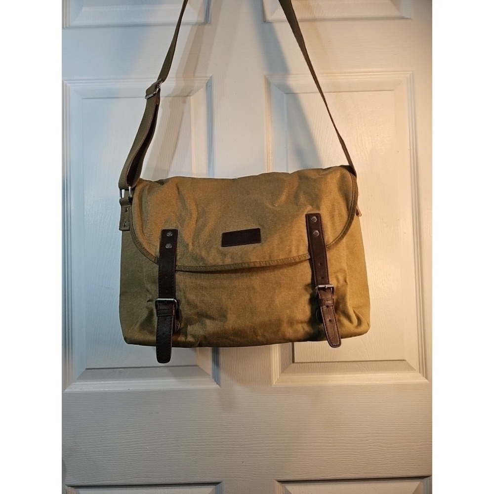 American Eagle Outfitters EUC VTG Canvas Laptop Messenger Bag Briefcase Satchel